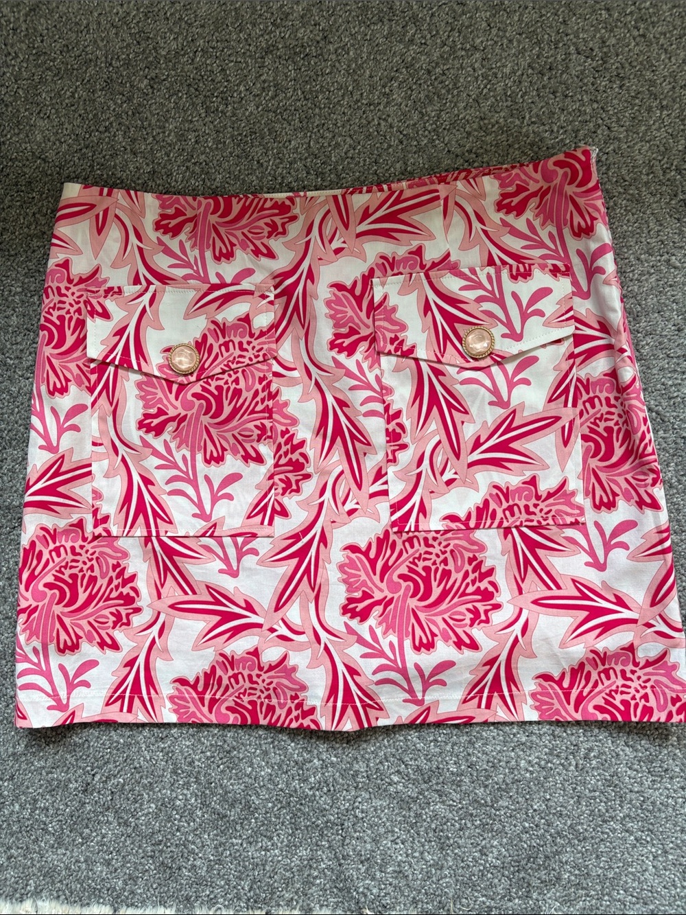 Pink Cotton Golf Skirt